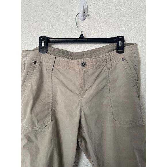 Kuhl Free Range Capri Pants Womens 14 Tan Cargo Pockets Hiking - Picture 2 of 8